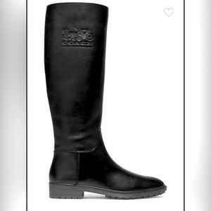 Coach Fynn Leather Riding Boots Size 9W